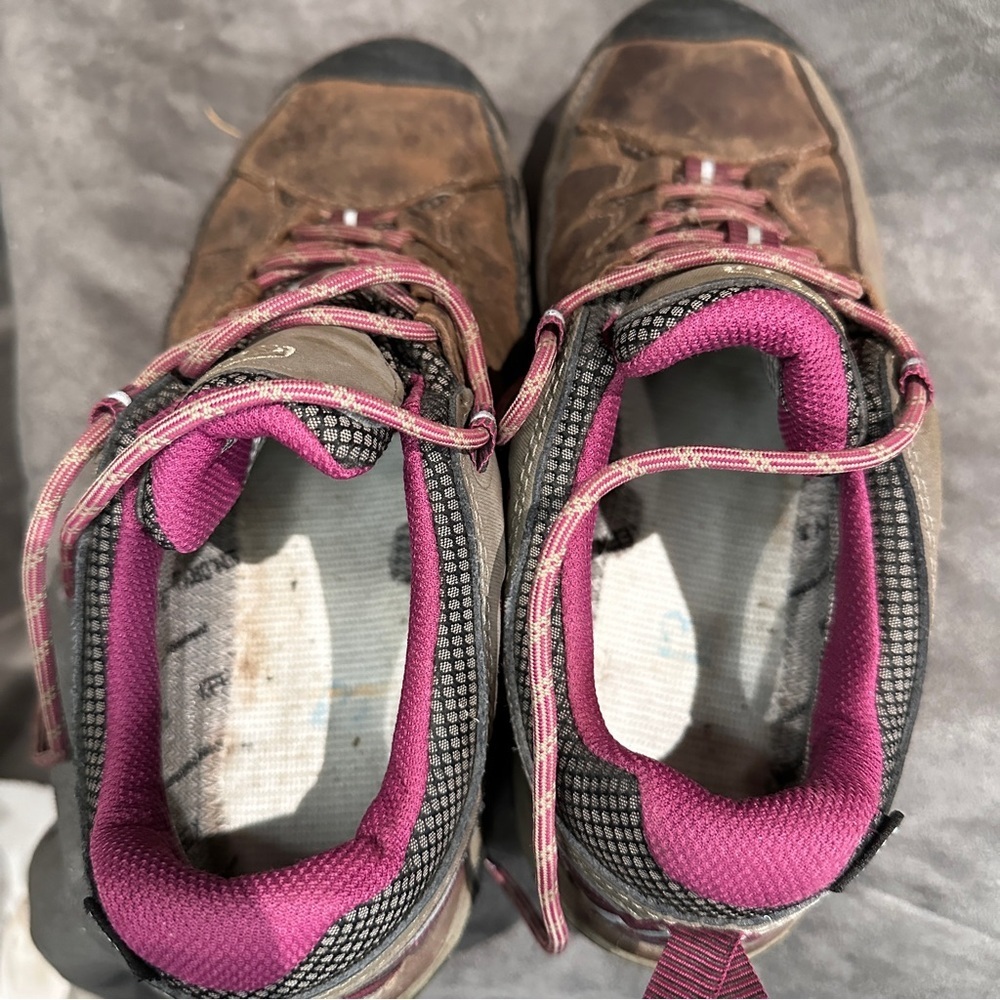 KEEN Targhee III Low Waterproof Hiking Shoes Brown Plum Gorpcore W 9.5 - Picture 6 of 12